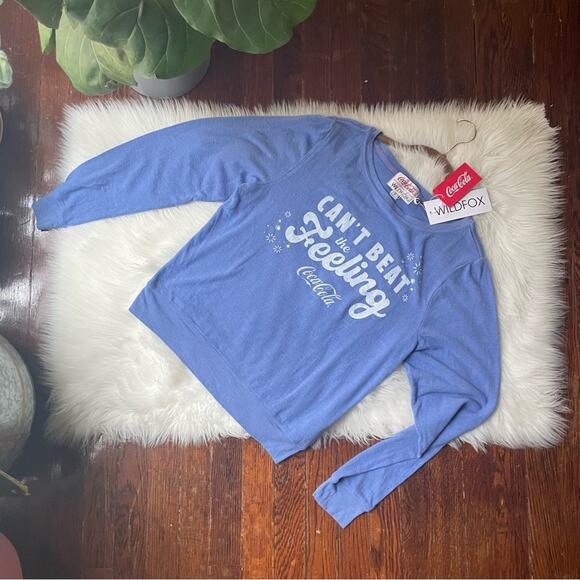 WILDFOX X Coca-Cola Can’t beat the feeling Sweatshirt NWT - Picture 1 of 6
